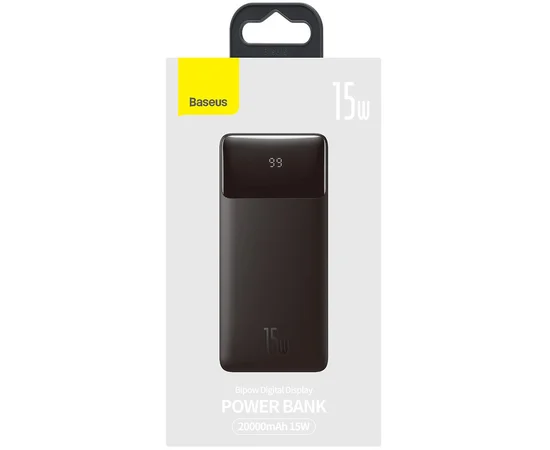 Портативное зарядное устройство Baseus Bipow Overseas 15W 20000mAh (PPBD050101) Черный