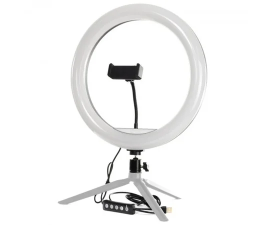 Кольцевая LED лампа QX-260 26 см Черный