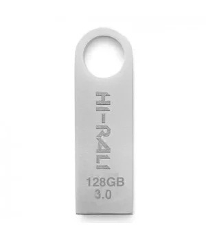 Флеш накопичувач USB 3.0 Hi-Rali Shuttle 128 GB Срібна серія Срібний