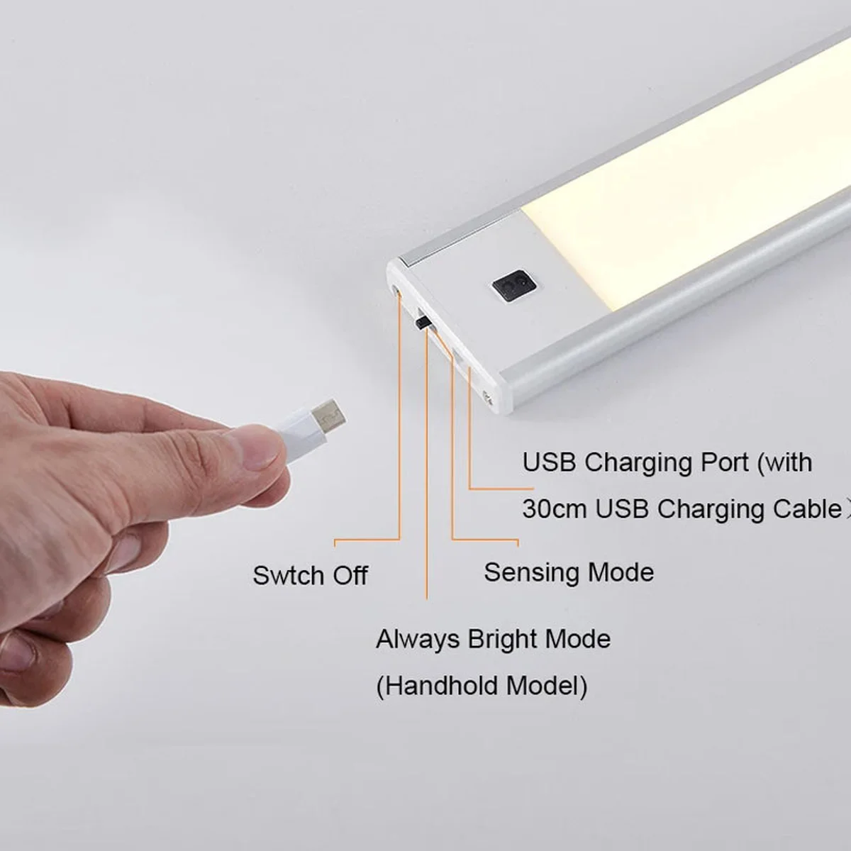 Сенсорний світильник LED з датчиком руху MZ-L1005 (40*10*800mm) White