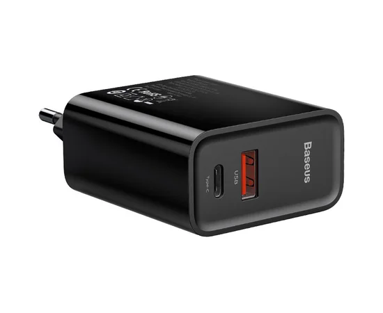 СЗУ Baseus Speed PPS 30W Type-C + USB Черный