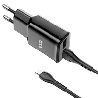 СЗУ HOCO C88A (2USB/2.4A) + MicroUSB Чорний