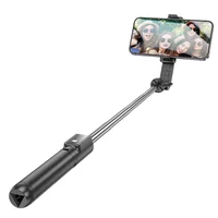 Монопод для селфи Borofone BY11 Happy с треногой + съемный BT пульт Black