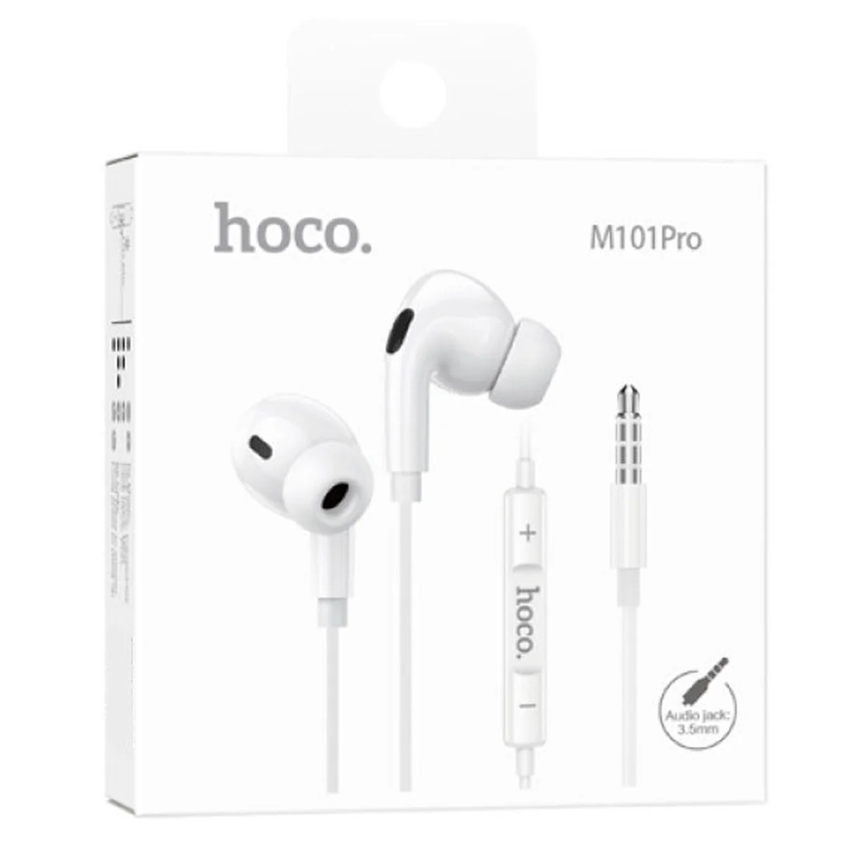 Стерео навушники Hoco M101 Pro 3.5mm White