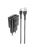 СЗУ HOCO C88A (2USB/2.4A) + Type-C Чорний