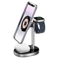 БЗУ WIWU Wi-W003 3 in 1 wireless charger Black