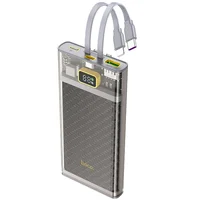 Портативное зарядное устройство Power Bank Hoco J104 Discovery Edition 22.5W with cable 10000 mAh Gray