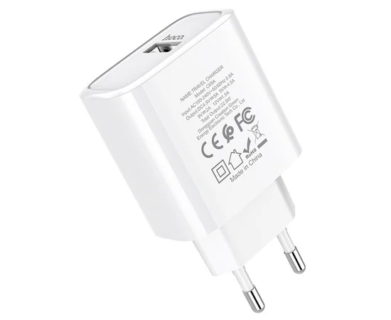 СЗУ Hoco C69A QC3.0 (1USB/2A) Белый