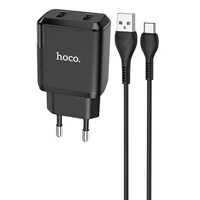 СЗУ HOCO N7 (2USB/2,1A) + USB - Type-C Черный