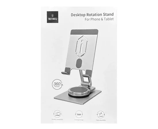 Підставка для планшетів WIWU ZM107 Desktop Rotation Stand For Tablet up to 12.9 inch Silver
