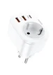 СЗУ Hoco NS3 Multifunctional PD20W (2USB/1Type-C/1xSocket) White