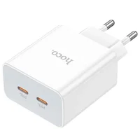 СЗУ Hoco C108A PD 35W (2 Type-C) White