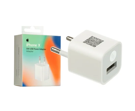 Оригинальное СЗУ (5w) для Apple iPhone X A36 (MD814CH/A) (box) Белый