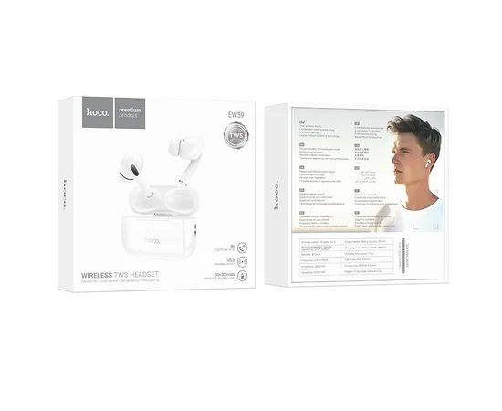 Бездротові TWS навушники Hoco EW59 White