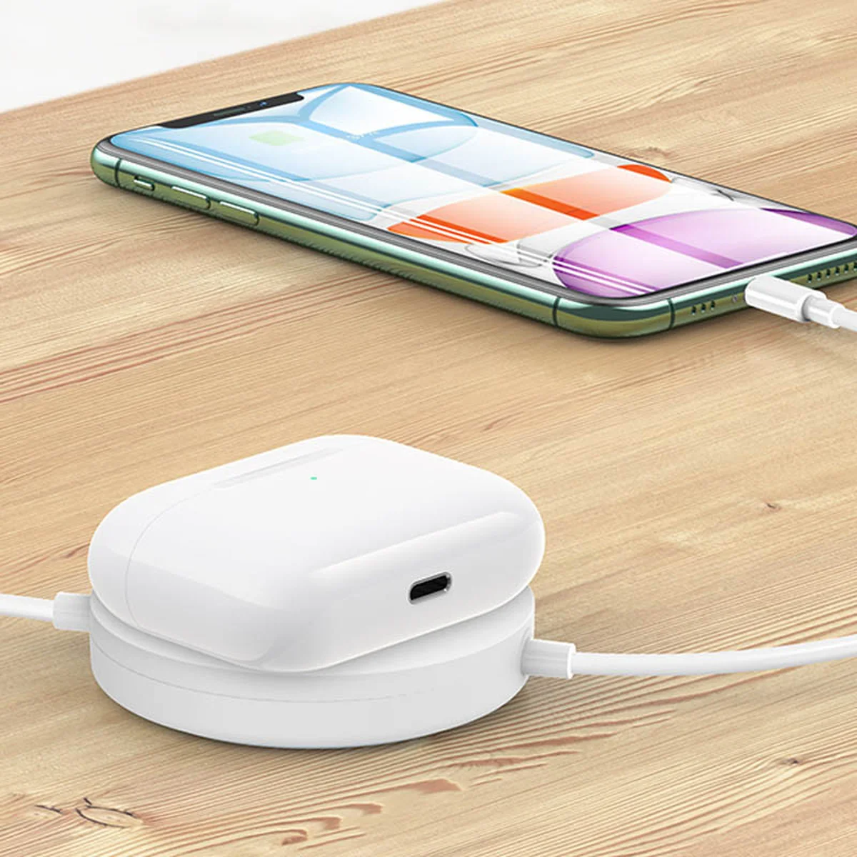 БЗУ Usams US-CC096 для Apple Watch + Lightning cable Белый