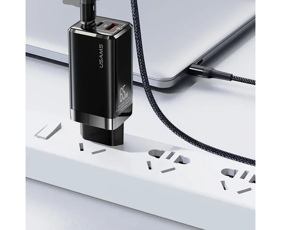 СЗУ USAMS CC110 GaN Mini Fast Charger EU Черный