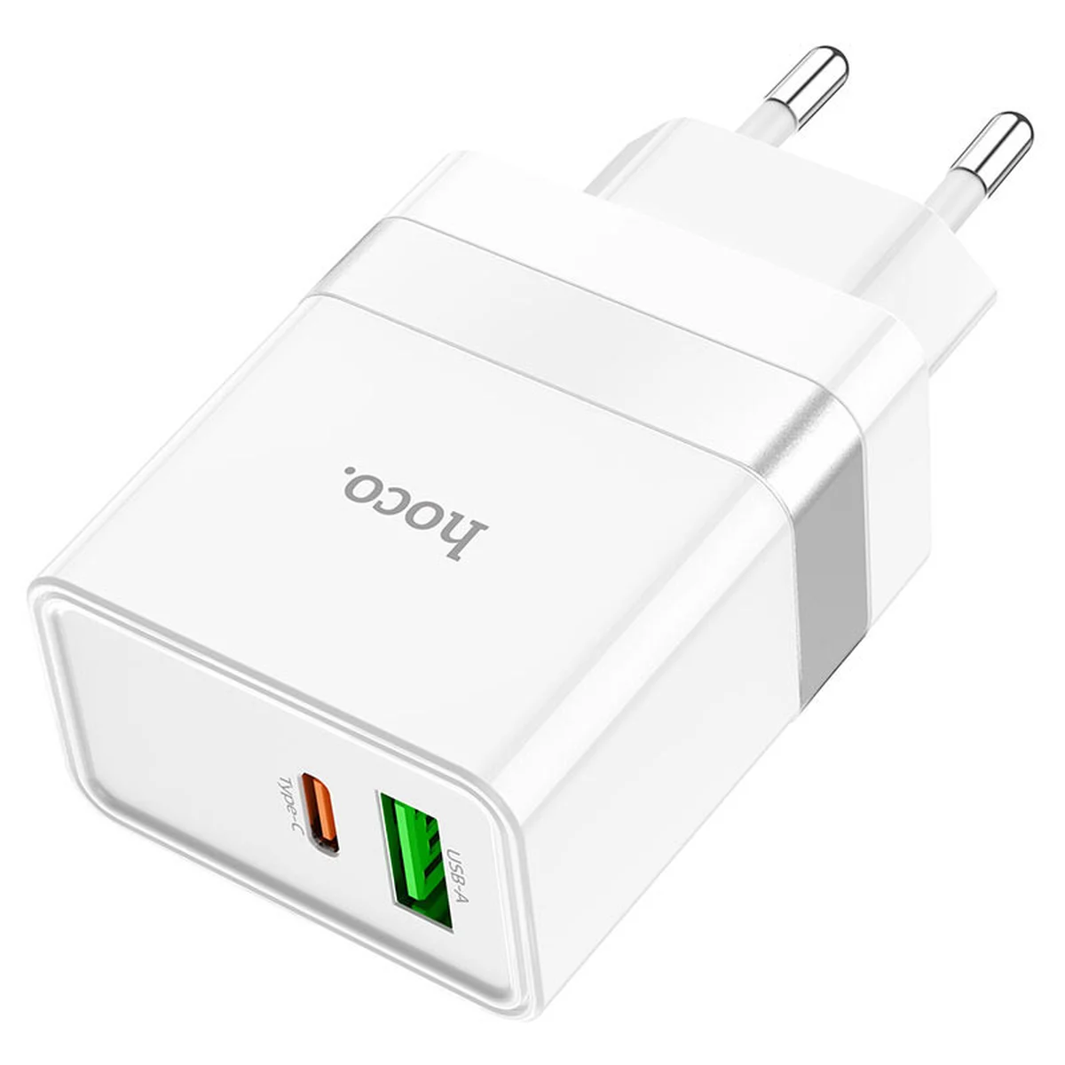СЗУ Hoco N21 Topspeed PD30W+QC3.0 (1USB/1Type-C/3A) Білий