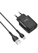 СЗУ Hoco C72A (1USB/2.1A) + MicroUSB Черный