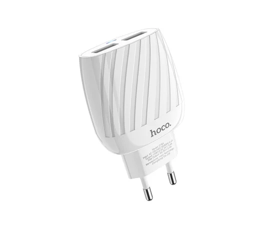 СЗУ Hoco C78A (2USB/2.4A) Белый