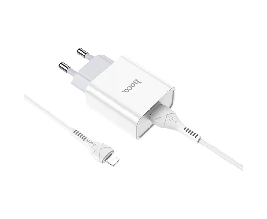 СЗУ HOCO C81A (1USB/2.1A) + Ligthning Белый