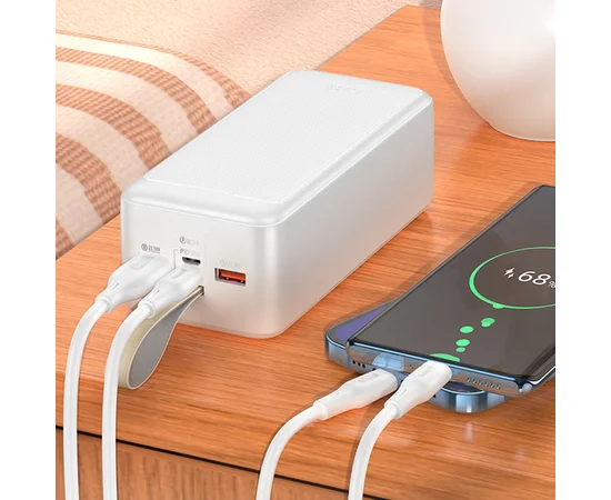 Портативное зарядное устройство Power Bank Hoco J111C Smart charge PD30W 40 000 mAh White