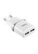 СЗУ Hoco C12 Charger + Cable Lightning 2.4A 2USB Белый
