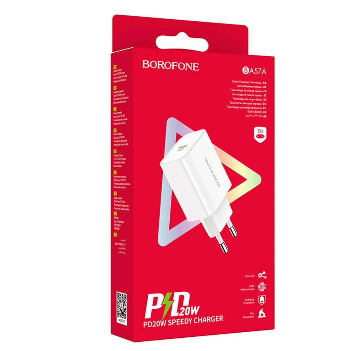 СЗУ Borofone BA57A Easy Speed PD20W Белый