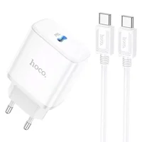 СЗУ Hoco C104A PD 20W Type-C to Type-C White