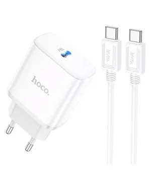 СЗУ Hoco C104A PD 20W Type-C to Type-C White СЗУ Hoco C104A PD 20W Type-C to Type-C White