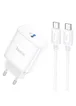 СЗУ Hoco C104A PD 20W Type-C to Type-C White
