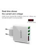 СЗУ USAMS US-CC035 с дисплеем (3USB 2.4A) Белый