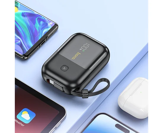 Портативное зарядное устройство Power Bank Hoco Q20 Fountain 22.5W+PD20W 10000 mAh Black