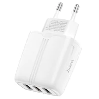 СЗУ Hoco N15 (3USB/2.4A/17W) Білий