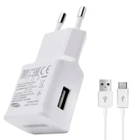 СЗУ Samsung Travel Adapter (2A/15W) + кабель USB to Type-C, в упак. Белый