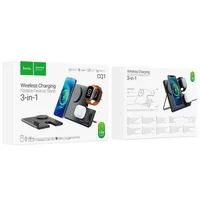 БЗУ Hoco CQ1 Geek folding 3-in-1 (for iWatch) Black