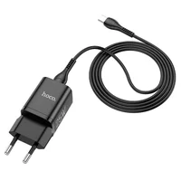 СЗУ HOCO N19 Rigorous PD25W 1Type-C + cable Type-C to Type-C Черный