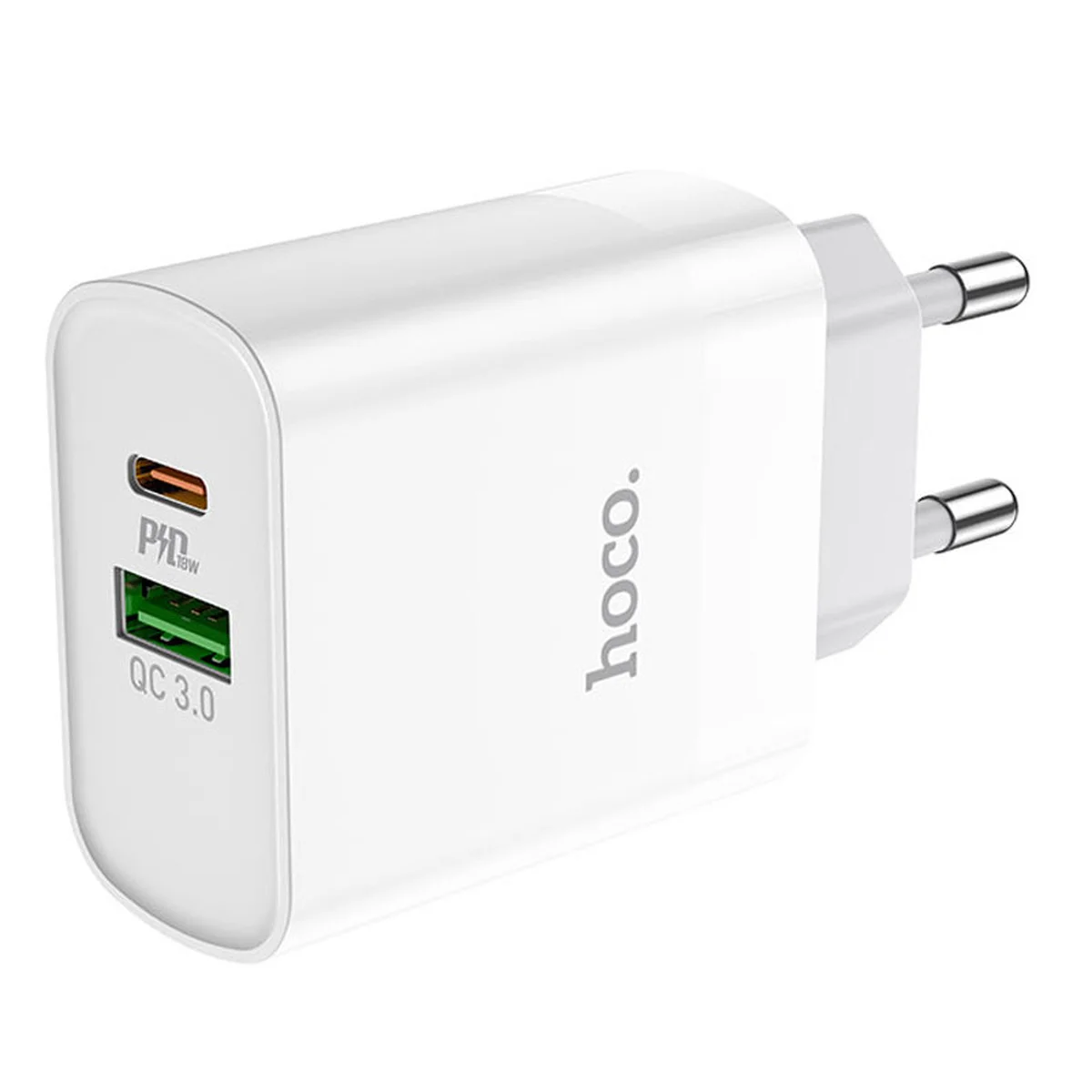 СЗУ HOCO C80A PD 20W+QC3.0 Type-C + USB Білий