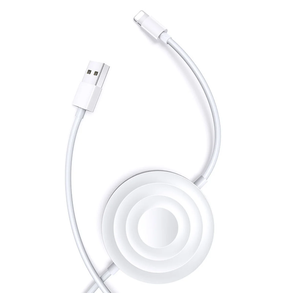 БЗУ Usams US-CC096 для Apple Watch + Lightning cable Белый