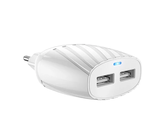 СЗУ Hoco C78A (2USB/2.4A) Белый