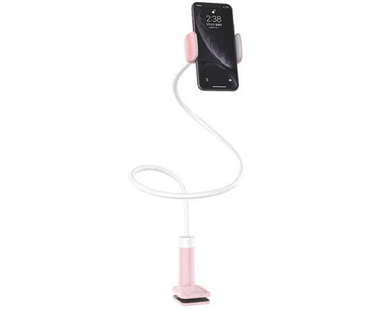 Держатель настольный Hoco PH23 Balu Pink white