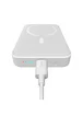 Портативное зарядное устройство Power Bank Baseus Magnetic Mini 20W c БЗУ 10000 mAh (PPCX070001) White