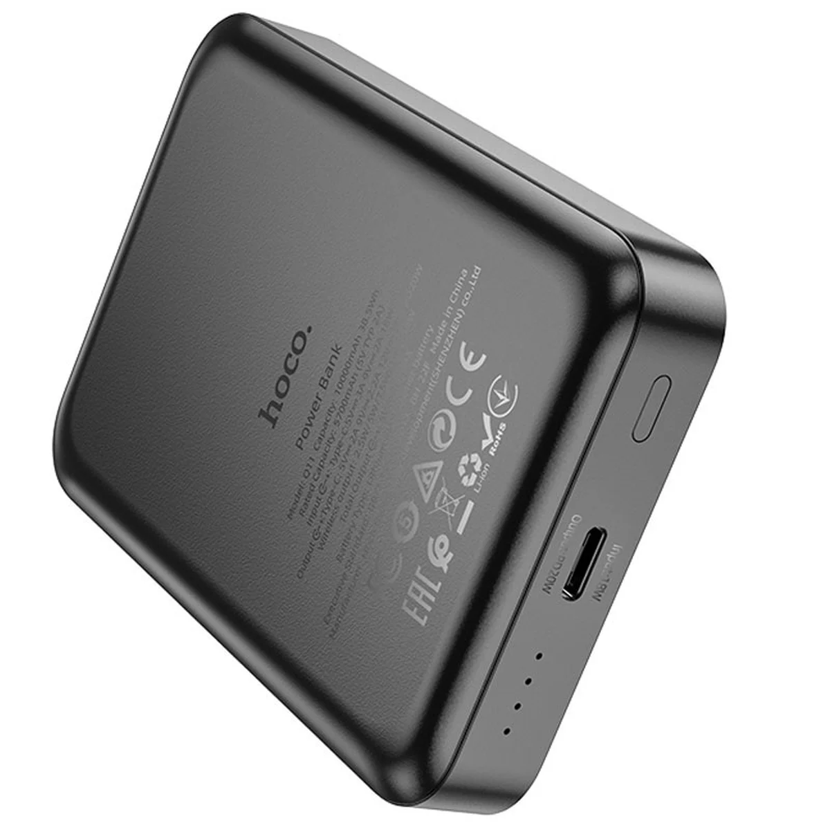 Портативное зарядное устройство Power Bank Hoco Q11 Expressar PD20W 3in1 с БЗУ 10 000 mAh Black