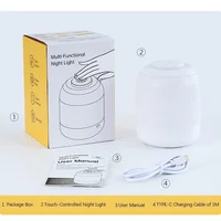 Настільний сенсорний LED світильник 3 colour light MZ-L2701 White