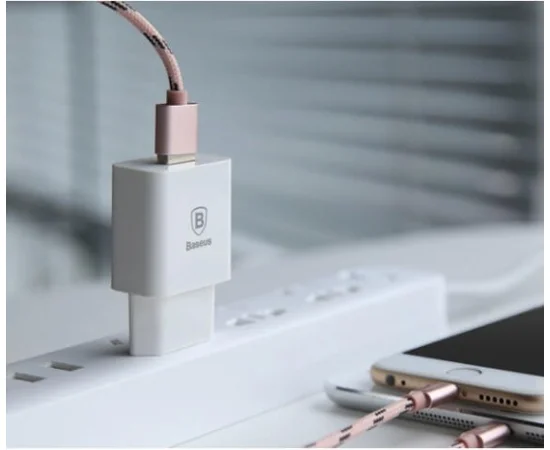 СЗУ Baseus Letour Charger EU (1USB 2.1A) Белый