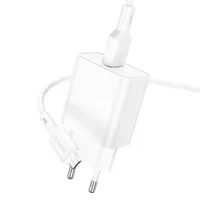 СЗУ Borofone BA72A Spring QC3.0 USB to MicroUSB White