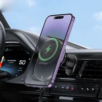 Автотримач із БЗУ Hoco HW12 Guardian magnetic (air outlet) Black / Gray