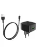 СЗУ Hoco C70A QC3.0 (1USB/3A) + microUSB Черный