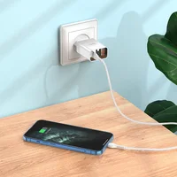 СЗУ HOCO C100A PD20W+QC3.0 + Type-C to Lightning White