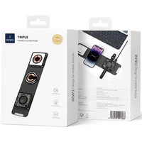 БЗУ WIWU Wi-W001 3 in 1 wireless charger Black