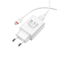 СЗУ Borofone BA21A Long journey QC3.0 (1USB/3A) + MicroUSB Белый